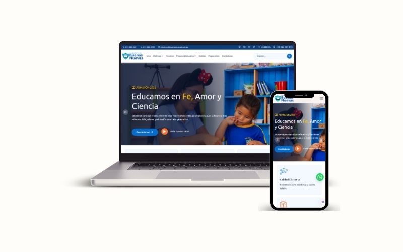 Sitio web Buenas Nuevas – diseñado por BezalelWeb