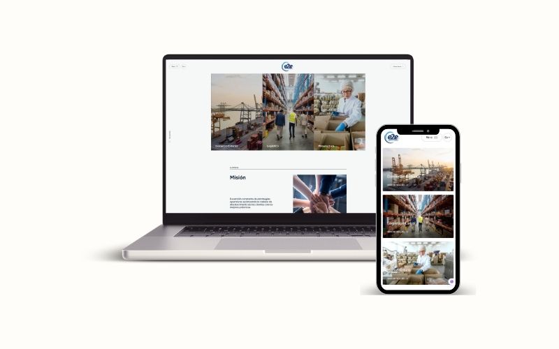 Sitio web Grupo E2E – diseñado por BezalelWeb